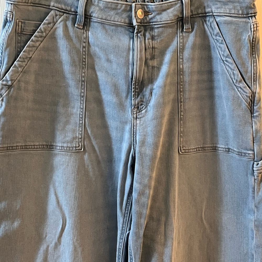 American Eagle Wide Leg Stylish Blue Women's Jeans